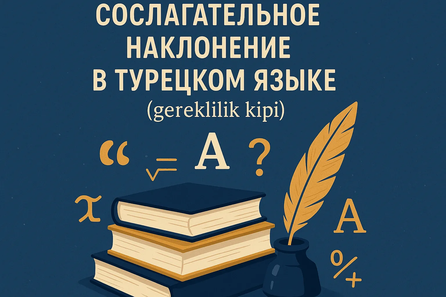 Сослагательное наклонение в турецком языке (gereklilik kipi)