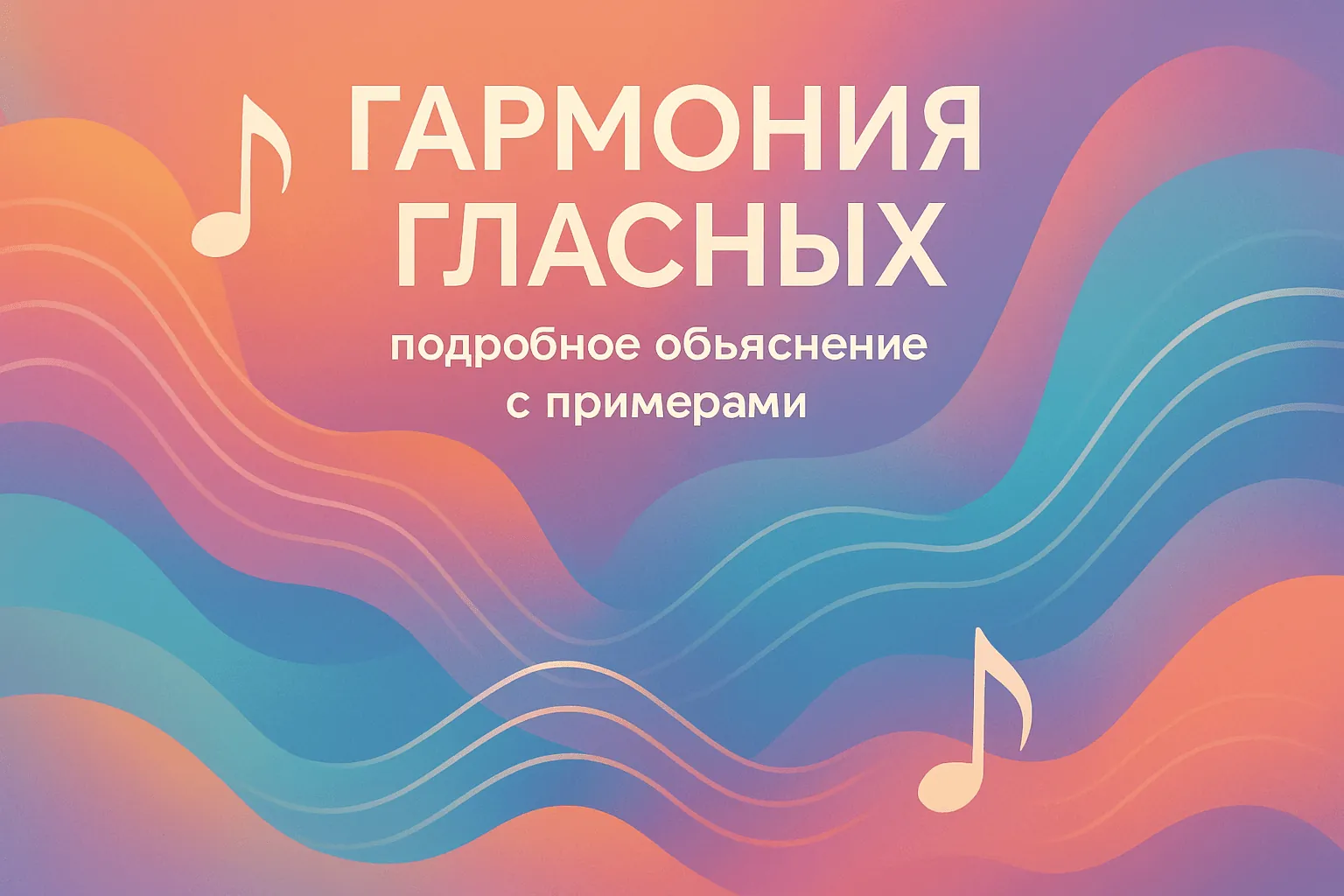 Гармония гласных: подробное объяснение с примерами