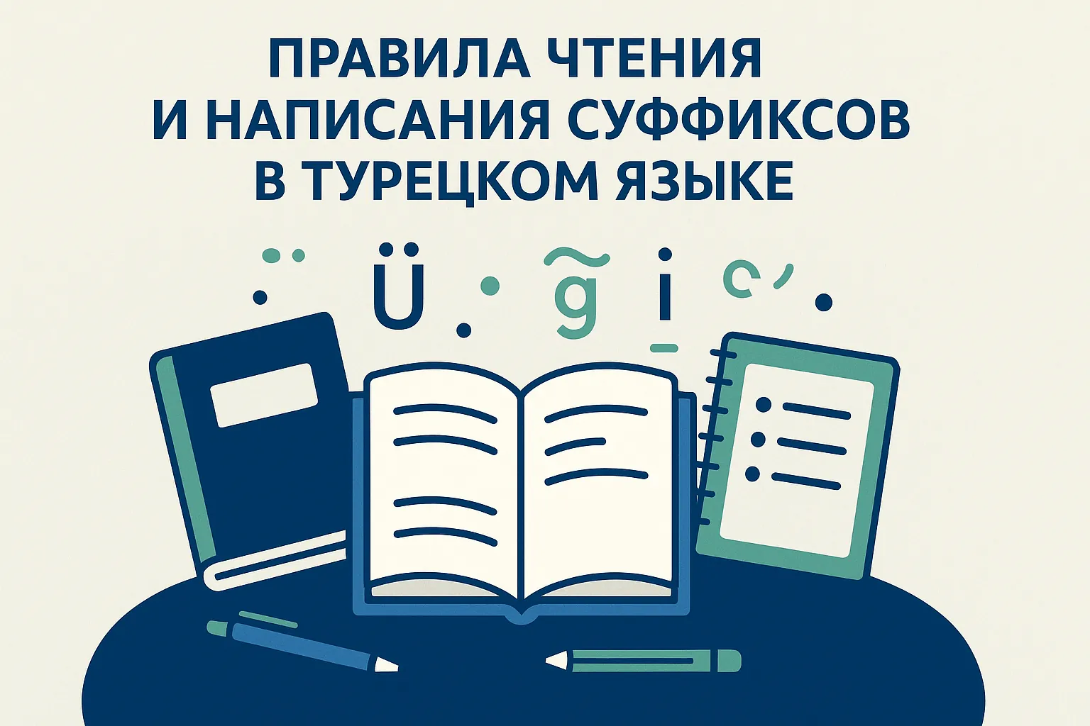 Правила чтения и написания суффиксов в турецком языке