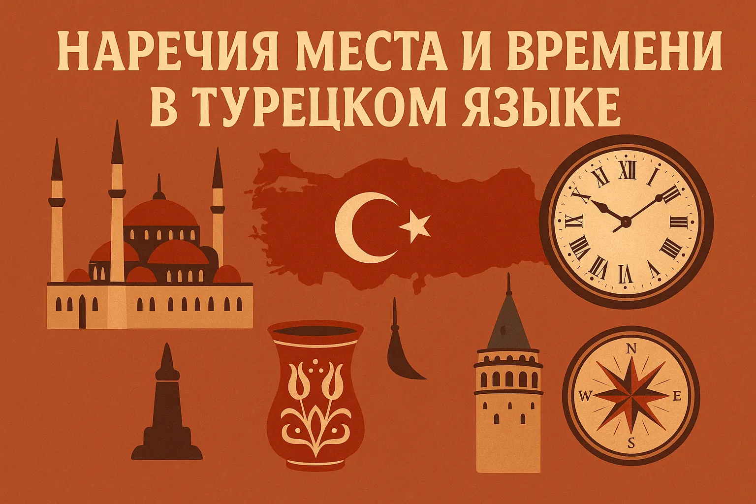 Наречия места и времени в турецком языке