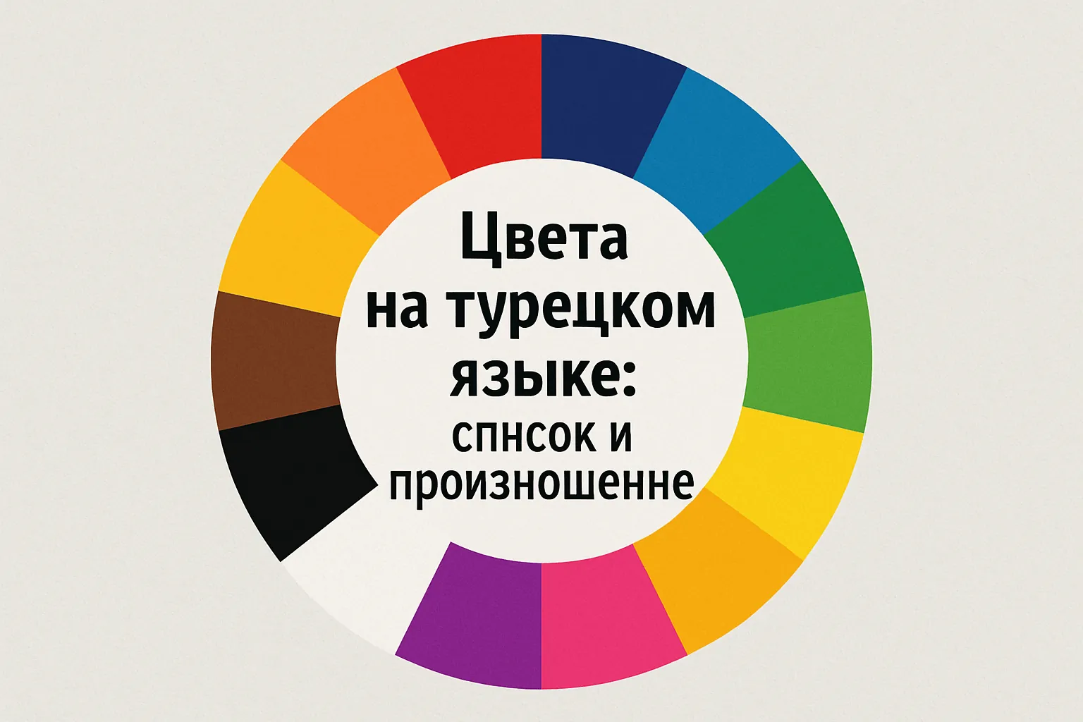 Цвета на турецком языке: список и произношение