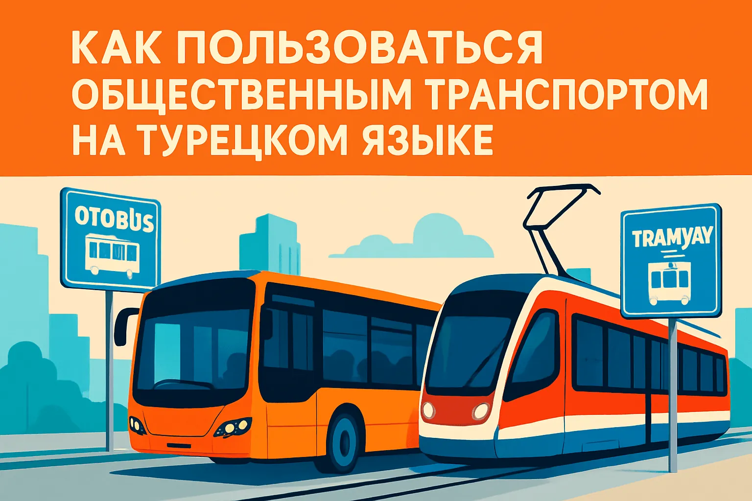 Как пользоваться общественным транспортом на турецком языке