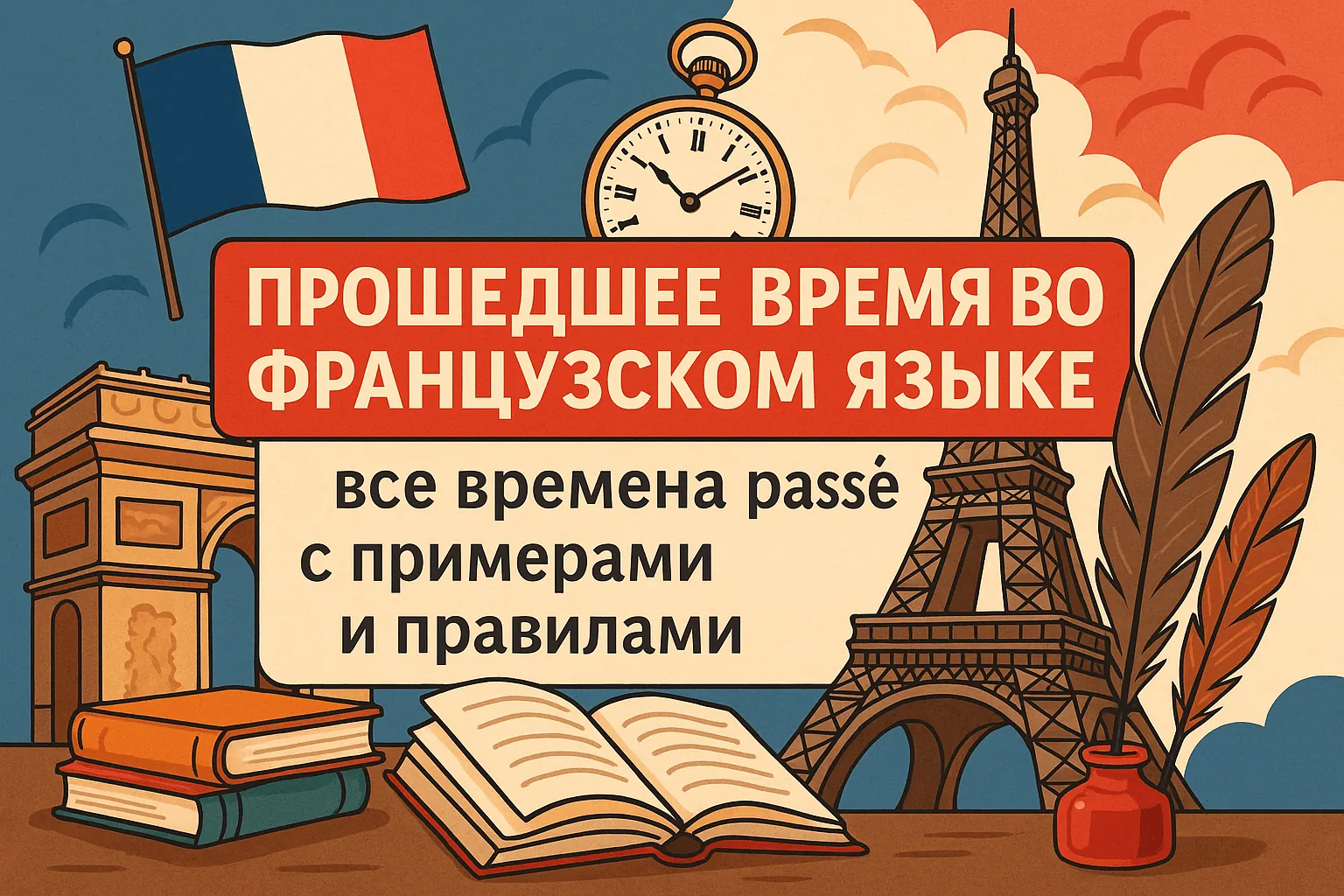 Прошедшее время во французском языке: все времена passé с примерами и правилами