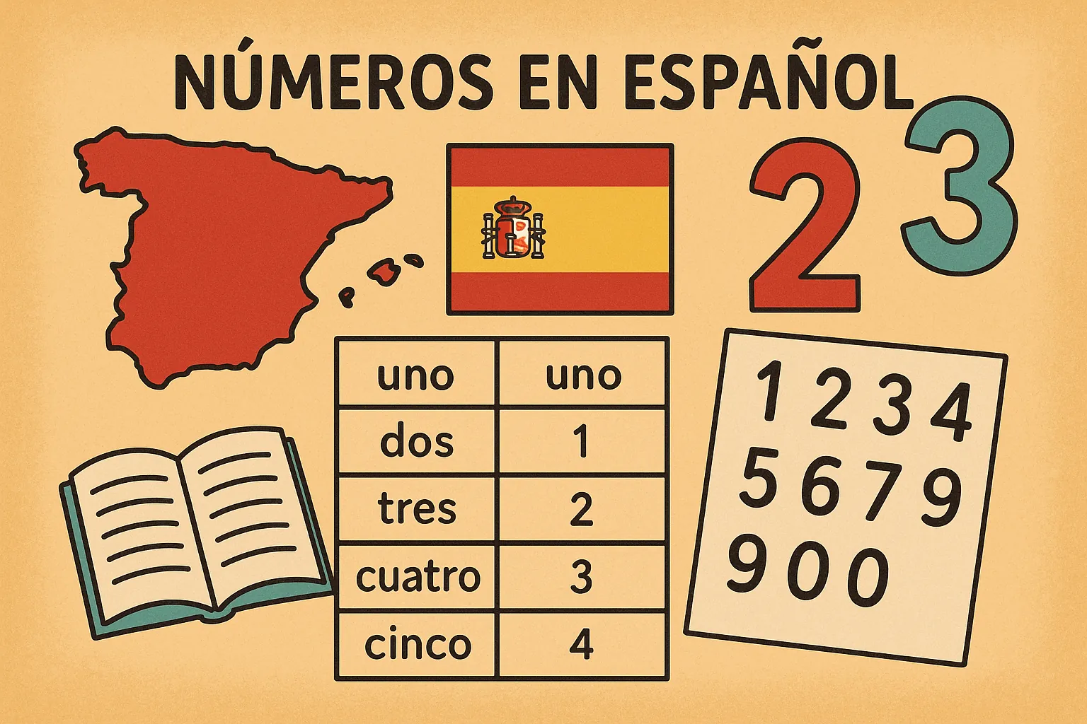 Числа и цифры в испанском языке: таблица, правила и примеры употребления