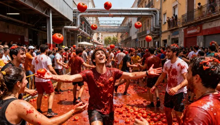 Ла Томатина: испанский помидорный бой, который взорвёт ваш мир