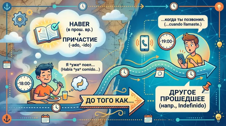 Прошедшее время Pluscuamperfecto в испанском языке