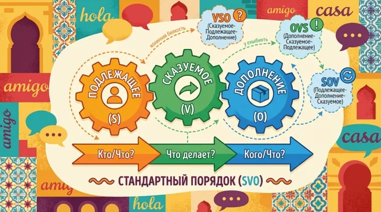 Порядок слов в испанских предложениях