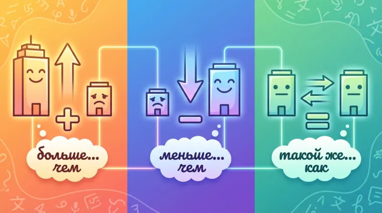 Сравнение в испанском языке: más que, menos que, tan como