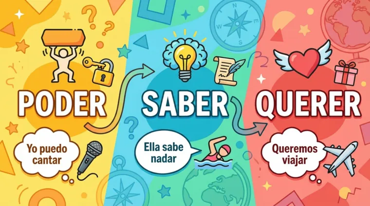 Модальные глаголы poder, saber, querer в испанском языке