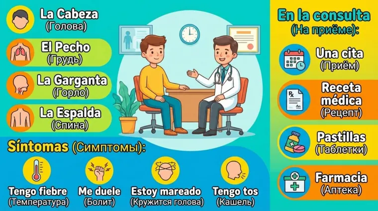 Визит к врачу: полезная лексика на испанском