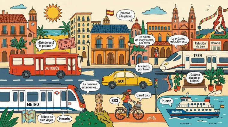Транспорт на испанском: виды и фразы