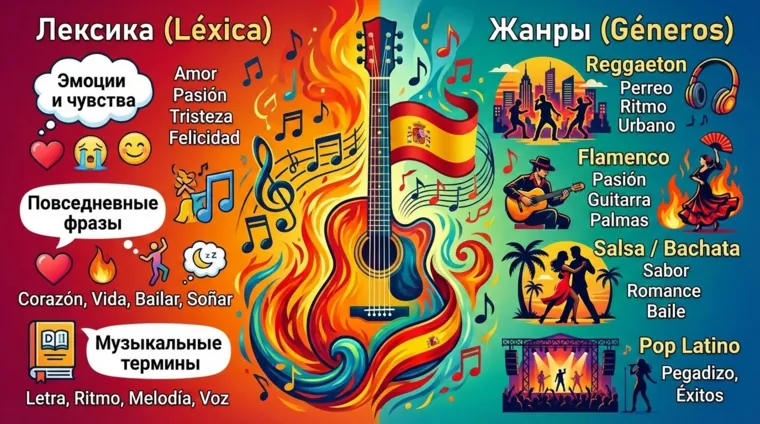 Музыка на испанском: лексика и жанры