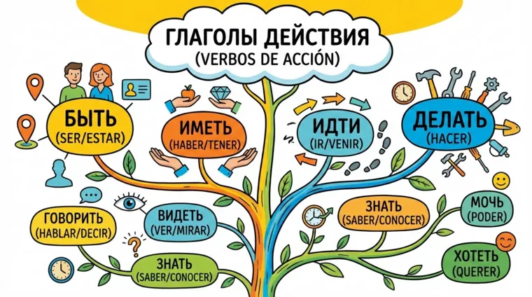 Частотные глаголы в испанском языке