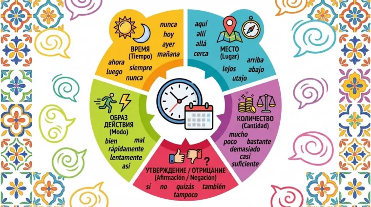 Наречия в испанском языке: часто используемые