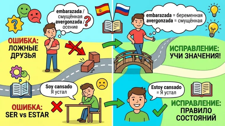 Частые ошибки в испанской лексике и как их избежать