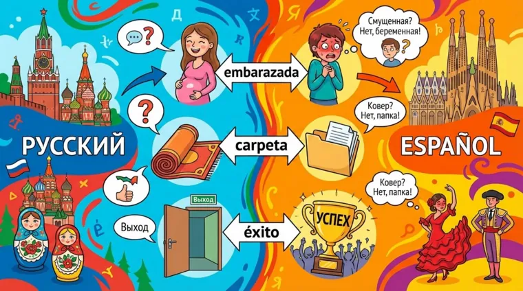 Фальшивые друзья в испанском языке (falsos amigos)