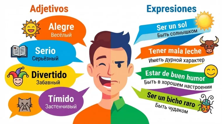 Характер на испанском языке: прилагательные и выражения