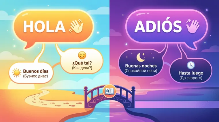 Приветствия и прощания на испанском для начинающих
