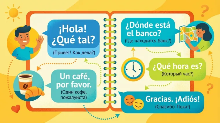 Простые испанские предложения для повседневного общения