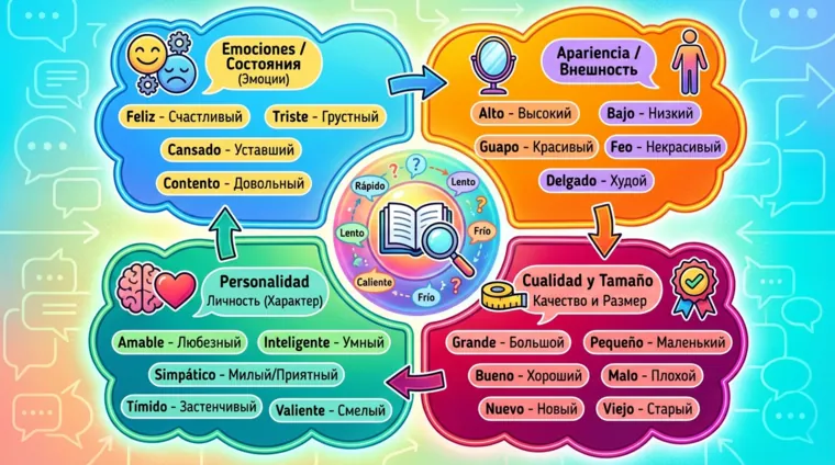 Частотные испанские прилагательные для описания