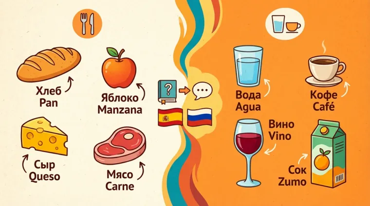 Еда и напитки на испанском: базовая лексика