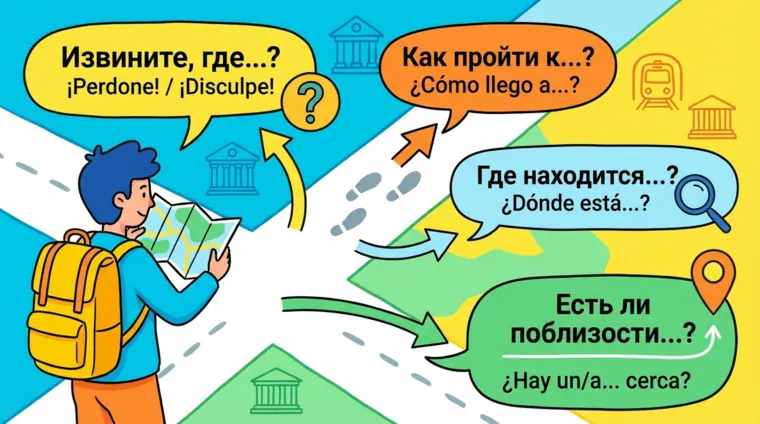 Как спросить дорогу на испанском языке