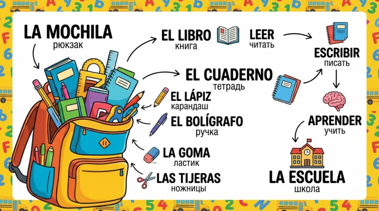 Лексика по теме «школа» на испанском для начинающих