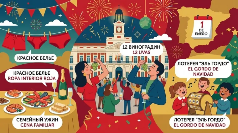 Новый год в Испании: обычаи и интересные факты