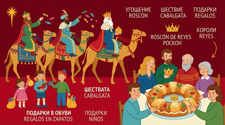 Традиции праздника Трёх королей в Испании