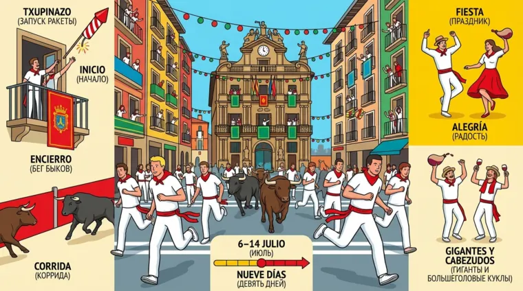 Как проходит праздник Сан-Фермин в Памплоне