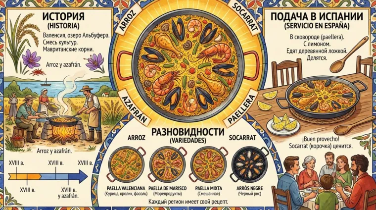 Паэлья: история, разновидности и как подают в Испании