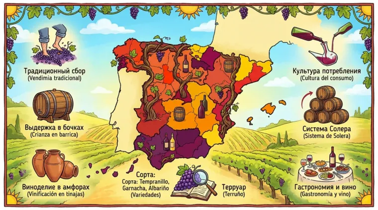 Испанские вина: традиции виноделия
