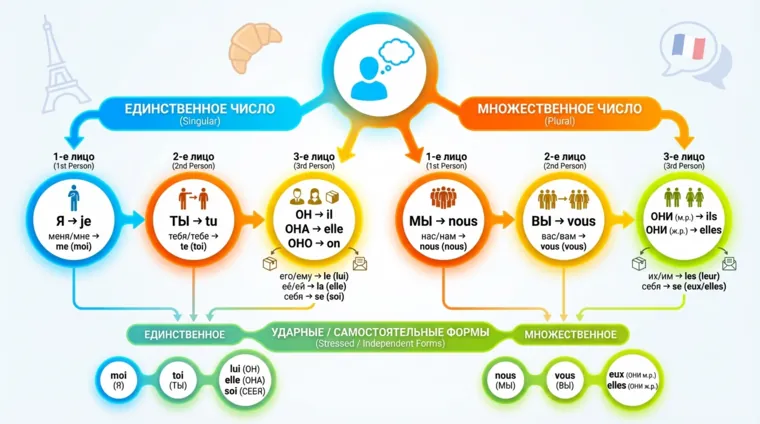 Личные местоимения во французском языке