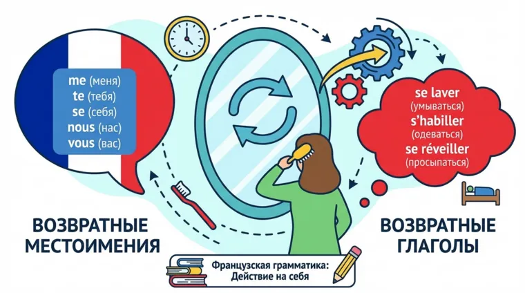 Возвратные местоимения и возвратные глаголы во французском языке