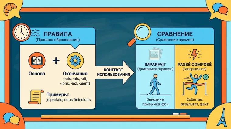 Imparfait во французском языке: правила и сравнение