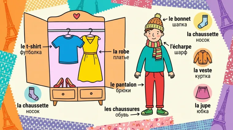Одежда и обувь на французском: словарь для начинающих