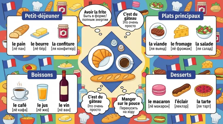 Еда во Франции: лексика и устойчивые выражения