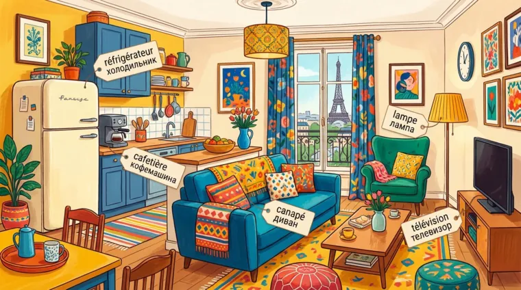 Бытовая техника и предметы интерьера по-французски