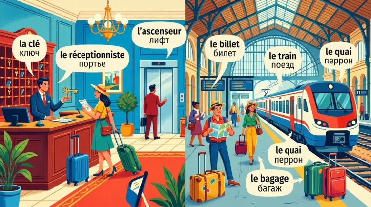 В отеле и на вокзале: французская лексика для путешествий