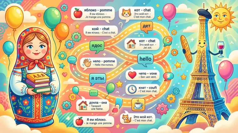 Первые 100 слов на французском: с переводом и примерами