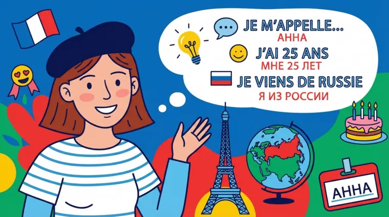 Как представиться на французском: имя, возраст, страна