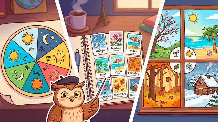 Дни недели, месяцы и времена года по-французски