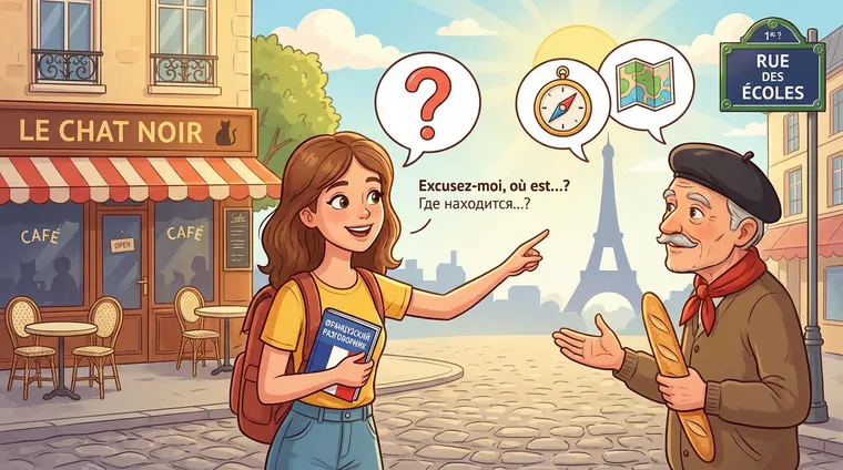 Как спросить дорогу на французском языке