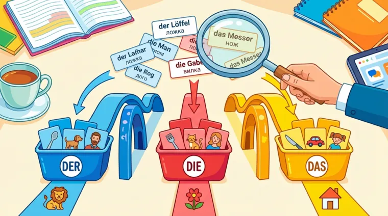 Как определить род существительного в немецком языке