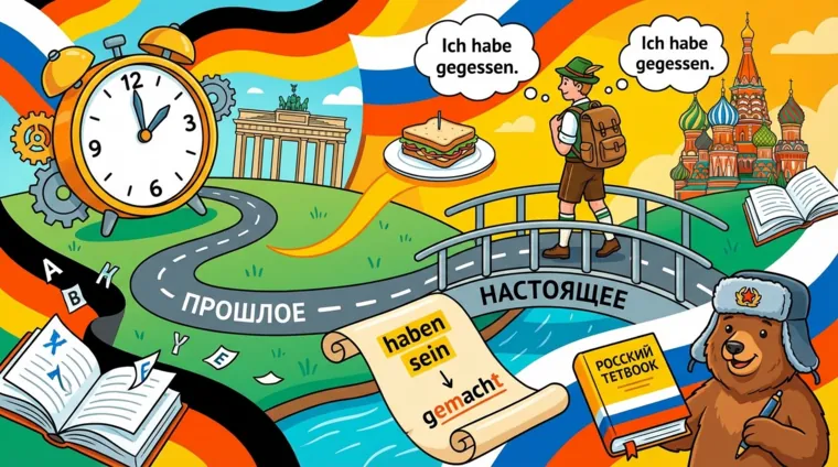 Прошедшее время Perfekt в немецком языке