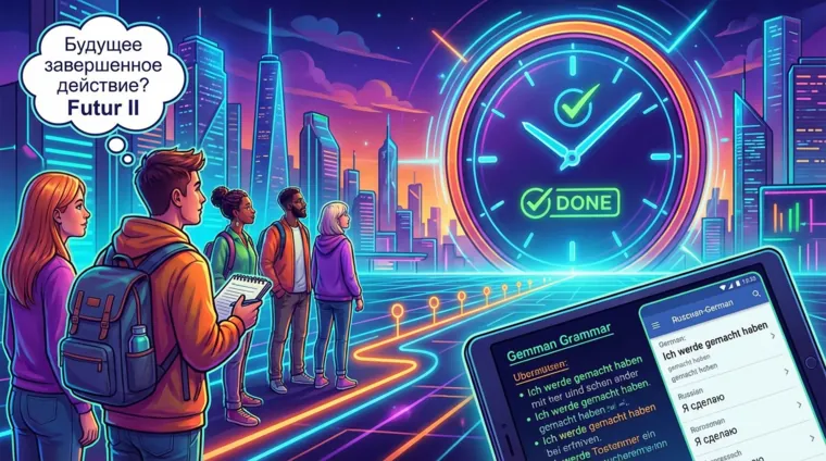 Будущее время Futur II в немецком языке