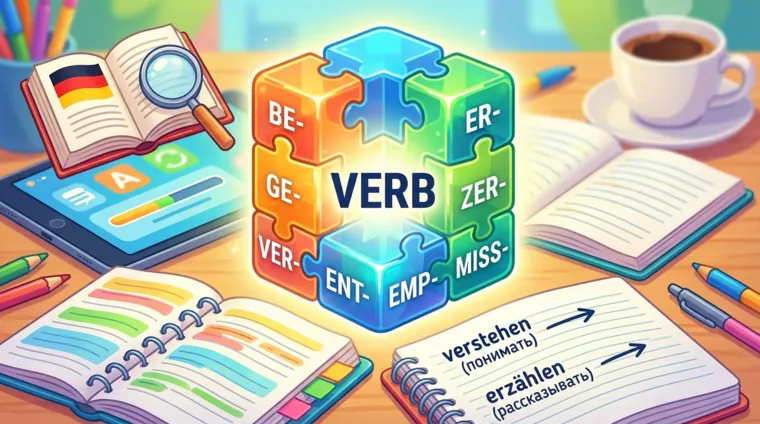 Неотделяемые приставки в немецком языке: список и примеры