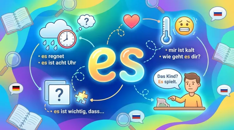 Слово «es» в немецком языке: когда и зачем использовать
