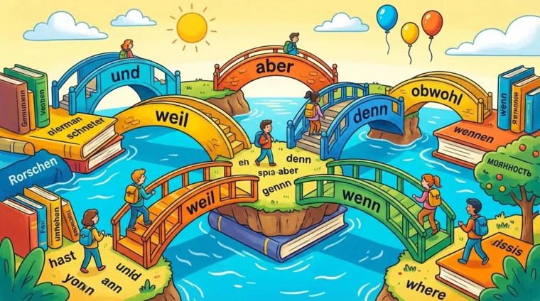 Союзы в немецком языке: und, aber, weil, dass и др.