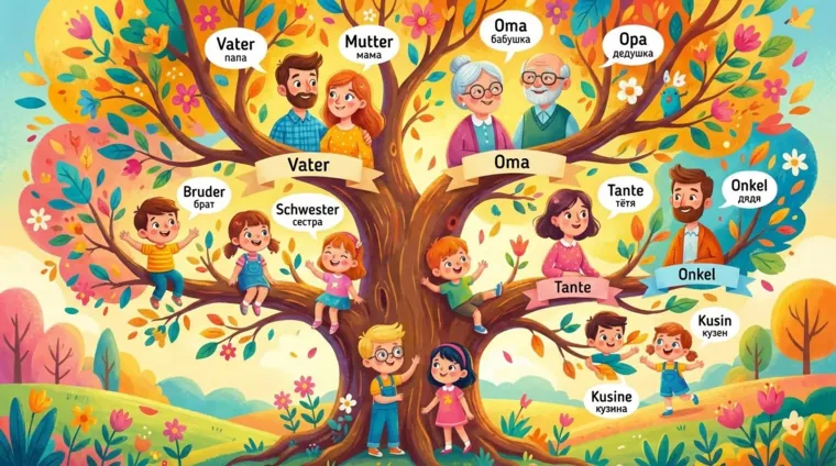 Названия родственников на немецком языке